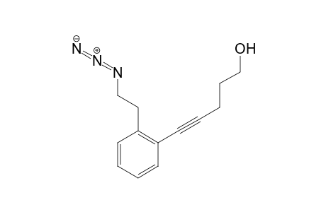 5-[2-(2-Azidoethyl)phenyl]pent-4-yn-1-ol