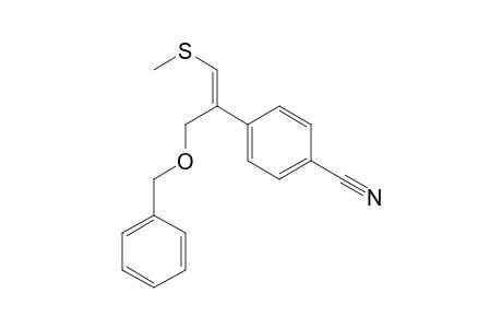 Methyl (E)-2-[(benzoylmethyl)-2-(4-cyanophenyl)]vinyl sulfide