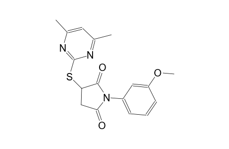 3-[(4,6-dimethyl-2-pyrimidinyl)sulfanyl]-1-(3-methoxyphenyl)-2,5-pyrrolidinedione