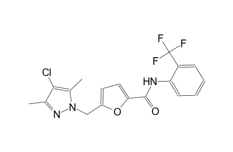 5-[(4-chloro-3,5-dimethyl-1H-pyrazol-1-yl)methyl]-N-[2-(trifluoromethyl)phenyl]-2-furamide