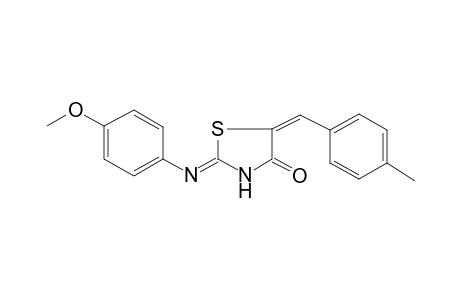 Thiazolidin-4-one, 5-(4-methylbenzylidene)-2-(4-methoxyphenylimino)-