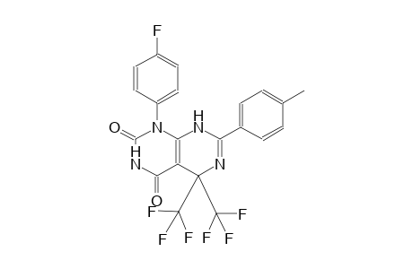 1-(4-fluorophenyl)-7-(4-methylphenyl)-5,5-bis(trifluoromethyl)-5,8-dihydropyrimido[4,5-d]pyrimidine-2,4(1H,3H)-dione