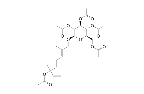 6-ACETOXY-2,6-DIMETHYL-OCTA-2-(E),7-DIENYL-(2,3,4,6-TETRAACETYL)-BETA-D-GLUCOPYRANOSIDE
