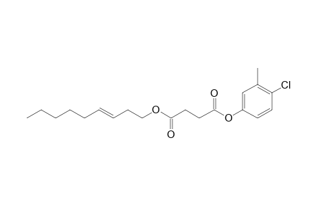 Succinic acid, 4-chloro-3-methylphenyl non-3-en-1-yl ester