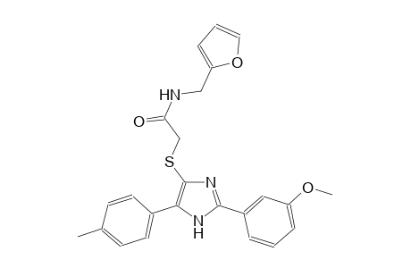 acetamide, N-(2-furanylmethyl)-2-[[2-(3-methoxyphenyl)-5-(4-methylphenyl)-1H-imidazol-4-yl]thio]-