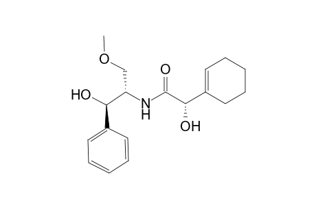 (S)-2-Cyclohex-1-enyl-2-hydroxy-N-((1S,2R)-2-hydroxy-1-methoxymethyl-2-phenyl-ethyl)-acetamide