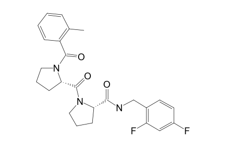 (S)-N-(2,4-Difluorobenzyl)-1-((2-methylbenzoyl)-L-prolyl)pyrrolidine-2-carboxamide