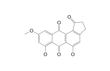 5,7-DIHYDROXY-9-METHOXY-6,11-DIOXONAPHTO-[F]-INDANONE