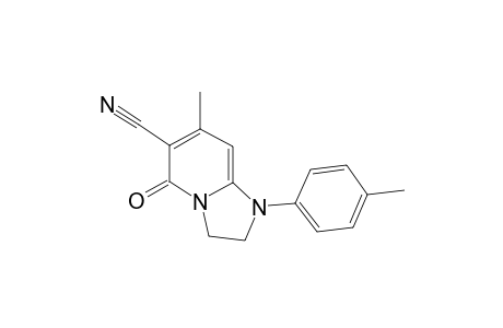 7-Methyl-1-(4-methylphenyl)-5-oxo-1,2,3,5-tetrahydroimidazo[1,2-a]pyridine-6-carbonitrile