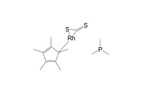 Rhodium, [(C,S-.eta.)-carbon disulfide][(1,2,3,4,5-.eta.)-1,2,3,4,5-pentamethyl-2,4-cyclopentadien-1-yl](trimethylphosphine)-