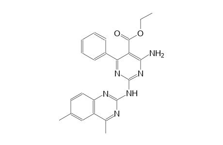 ethyl 4-amino-2-[(4,6-dimethyl-2-quinazolinyl)amino]-6-phenyl-5-pyrimidinecarboxylate