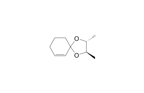 1,4-Dioxaspiro[4.5]dec-6-ene, 2,3-dimethyl-, [2R-(2.alpha.,3.beta.,5.alpha.)]-