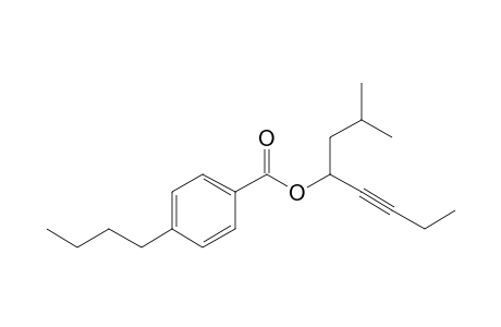 1-Isobutyl-2-pentynyl 4-butylbenzoate