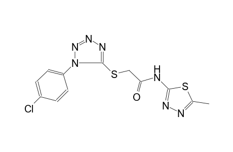 2-[1-(4-Chloro-phenyl)-1H-tetrazol-5-ylsulfanyl]-N-(5-methyl-[1,3,4]thiadiazol-2-yl)-acetamide