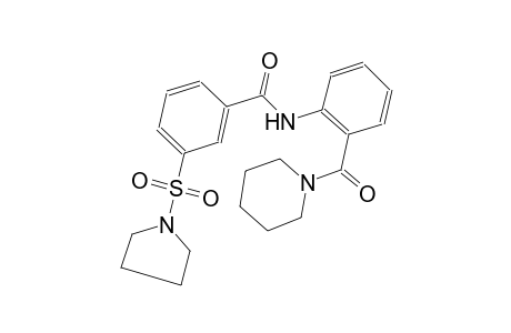 benzamide, N-[2-(1-piperidinylcarbonyl)phenyl]-3-(1-pyrrolidinylsulfonyl)-
