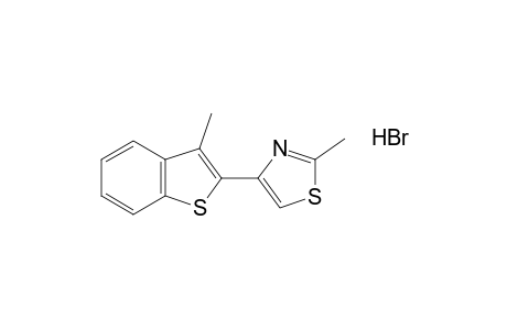 2-methyl-4-(3-methylbenzo[b]thien-2-yl)thiazole, hydrobromide