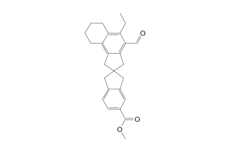 8-ETHYL-5'-METHOXYCARBONYL-SPIRO-(4,5,6,7-TETRAHYDROBENZ-[E]-INDANE)-2,2'-INDANE-9-CARBALDEHYDE
