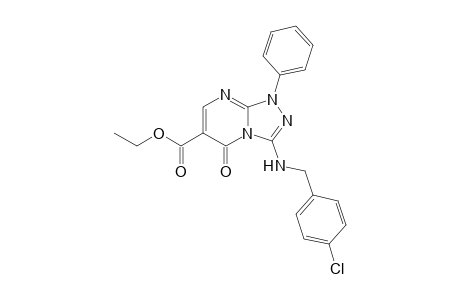 Ethyl 3-[(4-Chlorobenzyl)amino]-5-oxo-1-phenyl-1,5-dihydro[1,2,4]triazolo[4,3-a]pyrimidine-6-carboxy-late