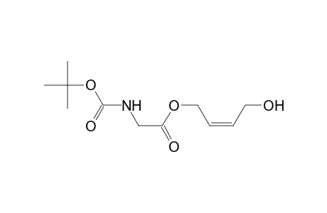 Glycine, N-[(1,1-dimethylethoxy)carbonyl]-, 4-hydroxy-2-butenyl ester, (Z)-