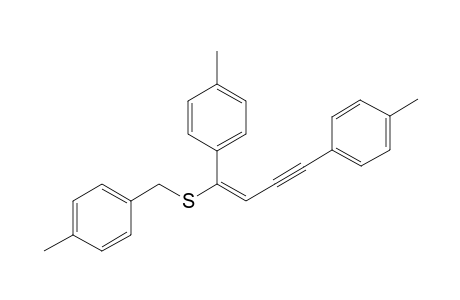 (E/Z)-(1,4-Di-p-tolylbut-1-en-3-yn-1-yl)(4-methylbenzyl)sulfane