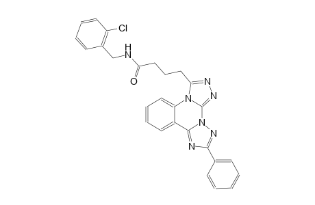 di[1,2,4]triazolo[4,3-a:1,5-c]quinazoline-3-butanamide, N-[(2-chlorophenyl)methyl]-10-phenyl-