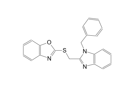 benzoxazole, 2-[[[1-(phenylmethyl)-1H-benzimidazol-2-yl]methyl]thio]-