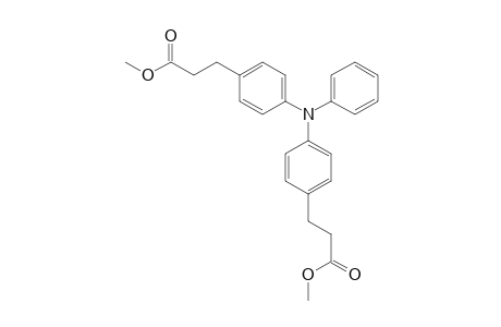Benzenepropanoic acid, 4,4'-(phenylimino)bis-, dimethyl ester