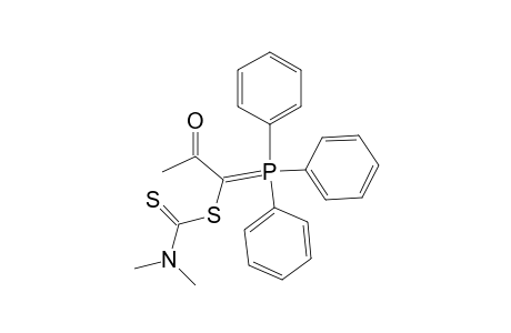Carbamodithioic acid, dimethyl-, 2-oxo-1-(triphenylphosphoranylidene)propyl ester