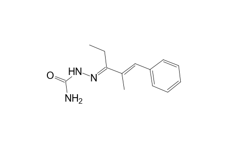 1-Penten-3-one, 2-methyl-1-phenyl-, semicarbazone