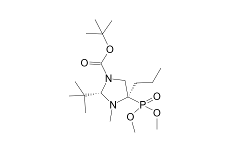 t-Butyl (2R,4S)-2-t-butyl-4-dimethoxyphosphoryl-3-methyl-4-propyl-1,3-imidazolidine-1-carboxylate
