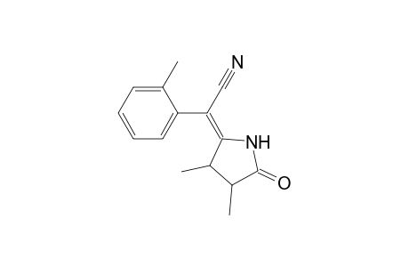 3,4-Dimethyl-5-[(2-methylphenyl)cyanomethylene]pyrrolidin-2-one