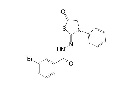 3-Bromo-N'-[(2Z)-5-oxo-3-phenyl-1,3-thiazolidin-2-ylidene]benzohydrazide