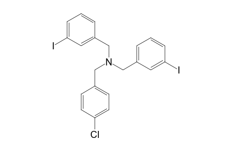 N-4-Chlorobenzyl-N,N-bis(3-iodobenzyl)amine