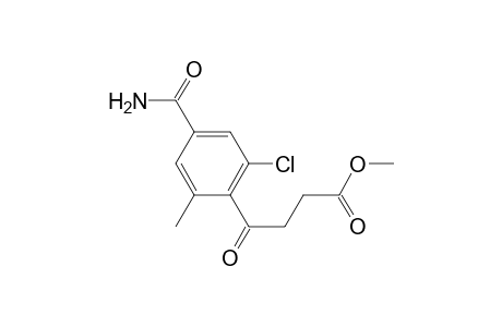 4-(4-Carbamoyl-2-chloro-6-methyl-phenyl)-4-oxo-butyric acid methyl ester