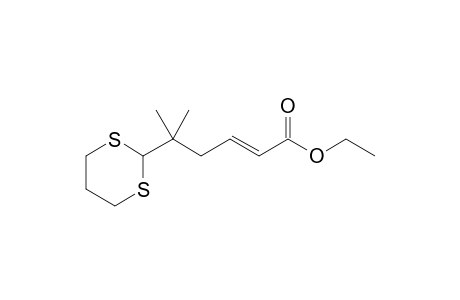 Ethyl (E)-5-(1,3-Dithian-2-yl)-5-methylhex-2-enoate