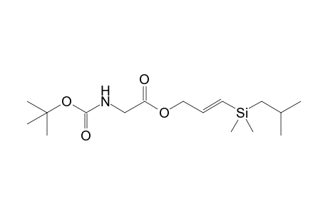 3-[Isobutyldimethylsilyl]prop-2-en-1-yl N-(t-butoxycarbonyl)glycinate