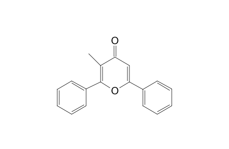 4H-pyran-4-one, 3-methyl-2,6-diphenyl-