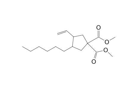 1,1-Dicarbmethoxy-3-hexyl-4-vinylcyclopentane