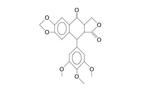 9-(3,4,5-trimethoxyphenyl)-5a,6,8a,9-tetrahydro-[2]benzofuro[5,6-f][1,3]benzodioxole-5,8-dione