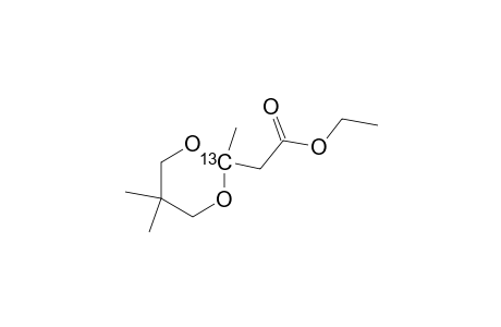 Ethyl 2-((2-13C)-2,5,5-trimethyl-1,3-dioxan-2-yl)acetate