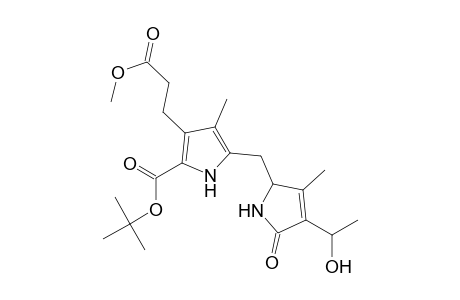 1H-Pyrrole-3-propanoic acid, 5-[[2,5-dihydro-4-(1-hydroxyethyl)-3-methyl-5-oxo-1H-pyrrol-2-yl]methyl]-2-[(1,1-dimethylethoxy)carbonyl]-4-methyl-, methyl ester