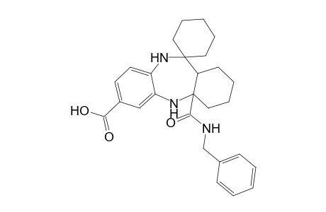 4a'-(Benzylcarbamoyl)-1',2',3',4',4a',5',10',11a'-octahydrospiro[cyclohexane-1,11'-dibenzo[b,e][1,4]diazepine]-7'-carboxylic acid