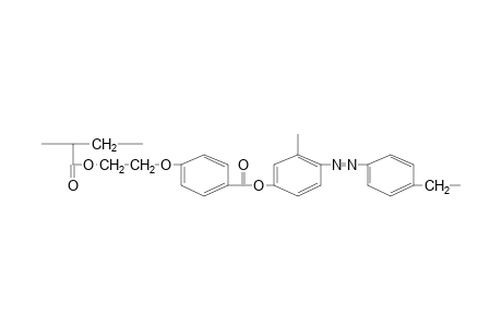 Polyacrylate on the basis of ethyl-p-phenyleneazo-2-tolyleneoxycarbonyl-1,4-phenyleneoxyethylene acrylate