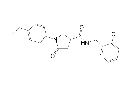 3-pyrrolidinecarboxamide, N-[(2-chlorophenyl)methyl]-1-(4-ethylphenyl)-5-oxo-