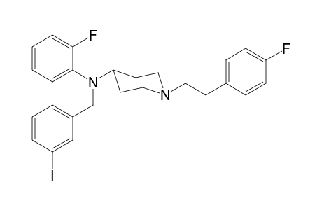 N-2-Fluorophenyl-1-[2-(4-fluorophenyl)ethyl]-N-3-iodobenzylpiperidin-4-amine