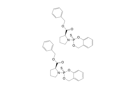 2-(2'-BENZOXYCARBONYL-PYRROLIDIN-1'-YL)-4H-1,3,2-BENZODIOXAPHOSPHORIN-2-SULFIDE;MIXTURE