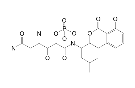 [3,5-diamino-2-hydroxy-1-[[1-(8-hydroxy-1-keto-isochroman-3-yl)-3-methyl-butyl]carbamoyl]-5-keto-pentyl] dihydrogen phosphate