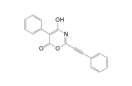 4-Hydroxy-5-phenyl-2-(phenylethynyl)-6H-1,3-oxazin-6-one