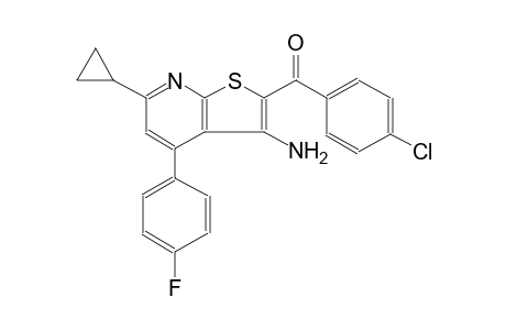 methanone, [3-amino-6-cyclopropyl-4-(4-fluorophenyl)thieno[2,3-b]pyridin-2-yl](4-chlorophenyl)-