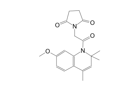 1-[2-(7-methoxy-2,2,4-trimethyl-1(2H)-quinolinyl)-2-oxoethyl]-2,5-pyrrolidinedione